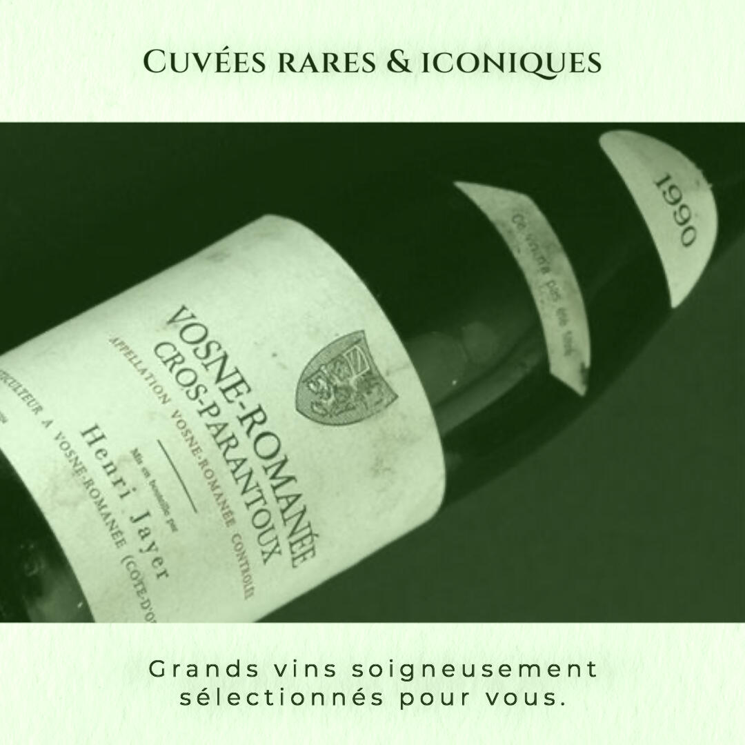1990 Vosne‑Romanée Cros Parantoux bottle